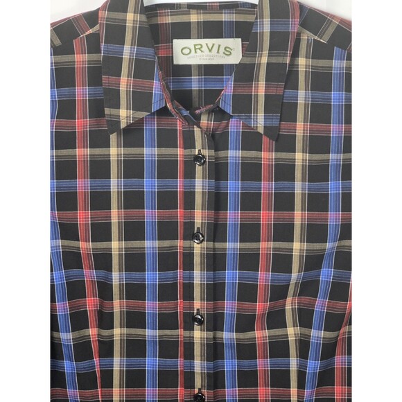 Orvis Women’s Size 10 Plaid Long Sleeve Button Up Shirt‎ - Picture 2 of 7